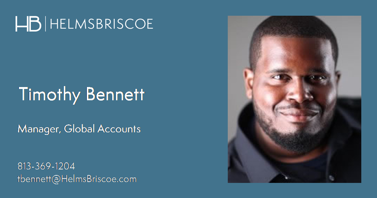Tim Bennett Manager HelmsBriscoe | Timothy Bennett